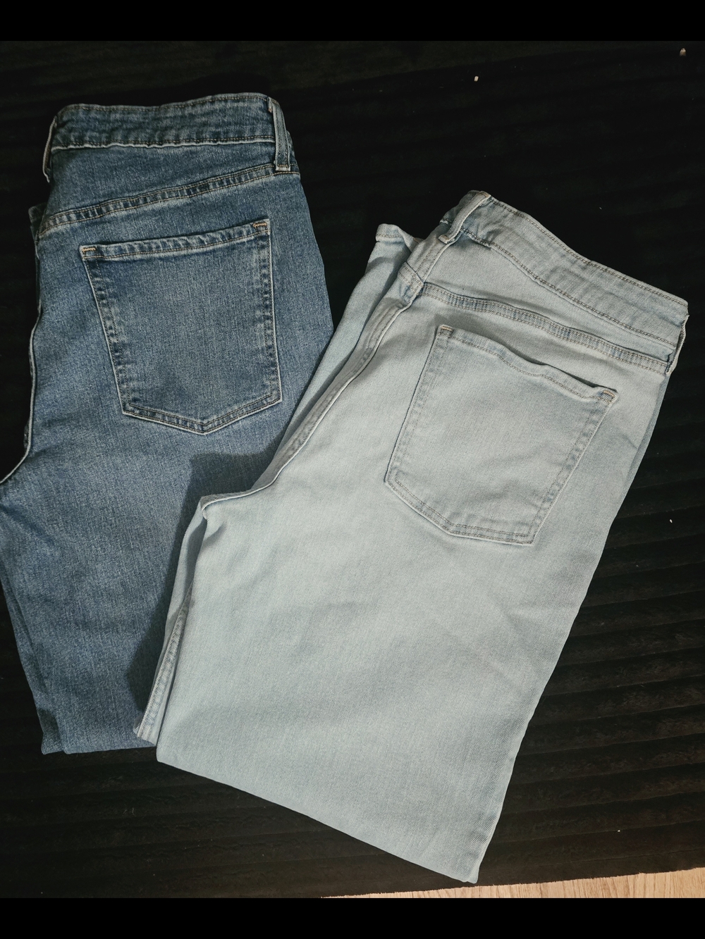 Old Navy Light Blue and Medium Blue Denim Jeans